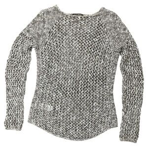 Tommy Bahama Gray Chunky Knit Linen Blend Sweater Size Medium